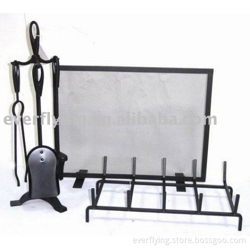 combination fireplace tool set